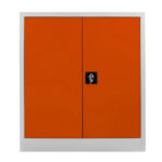 100 cm. dosya dolabı gri turuncu renk