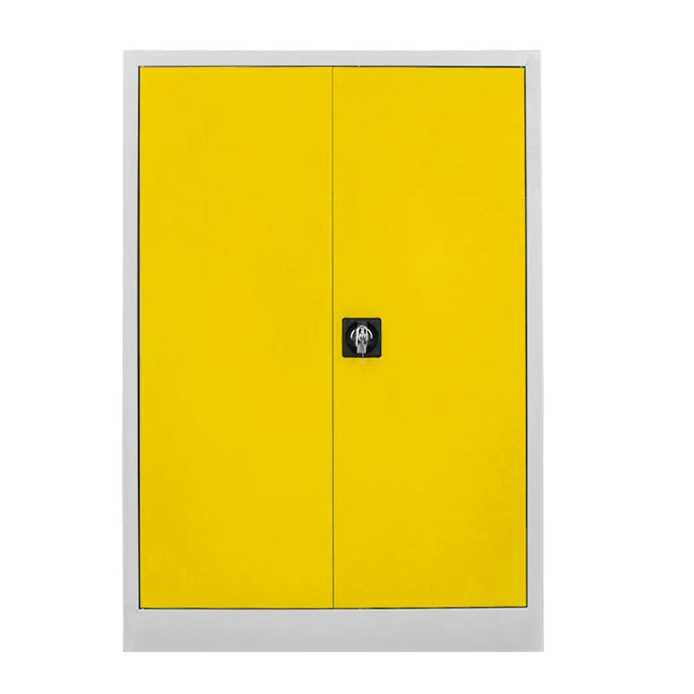 130cm. file cabinet gray yellow color