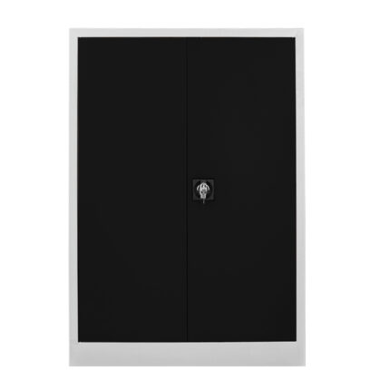 130 cm. dosya dolabı gri siyah renk