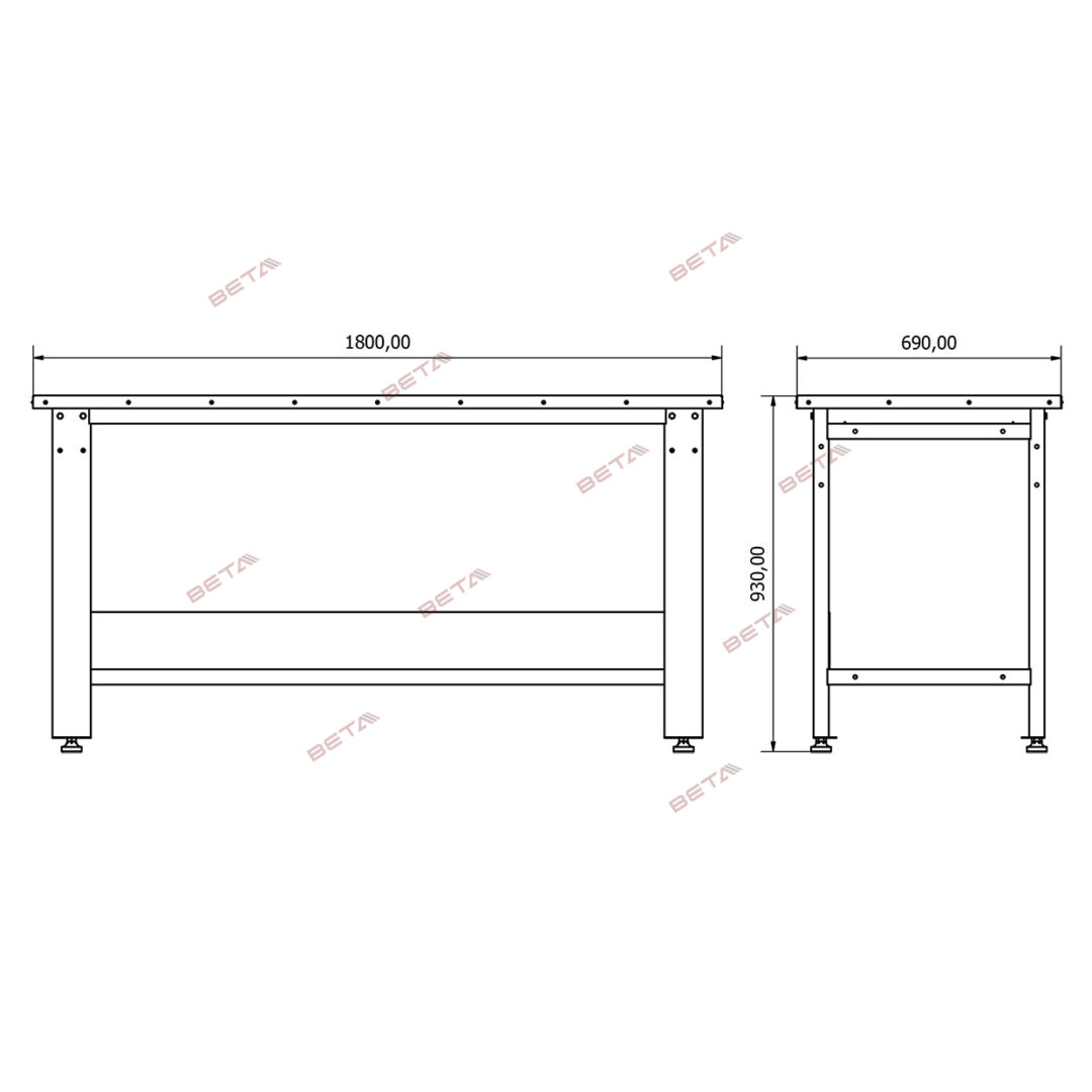 Metal Work Table