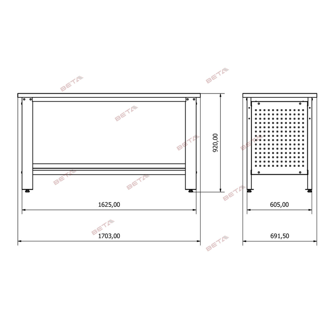 Metal Work Table