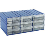 9 çekmeceli plastik malzeme kutusu