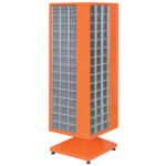 Plastik çekmeceli döner metal dolap