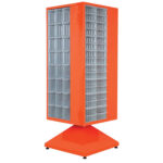 Plastik çekmeceli döner metal dolap