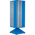 Plastik çekmeceli döner metal dolap