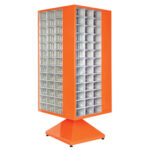 Plastik çekmeceli döner metal dolap