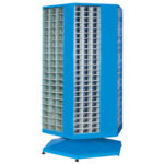 Plastik çekmeceli döner metal dolap