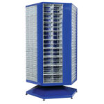 Plastik çekmeceli döner metal dolap