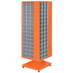 Plastik çekmeceli döner metal dolap