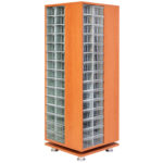 Plastik çekmeceli döner ahşap dolap