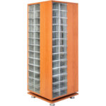 Plastik çekmeceli döner ahşap dolap