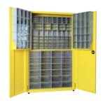 Plastik çekmeceli metal dolap