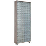 Plastik çekmeceli ahşap dolap