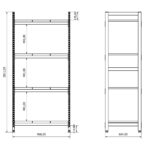 BD367001 çelik malzeme rafı