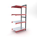 BD367001 çelik malzeme rafı ek modülü