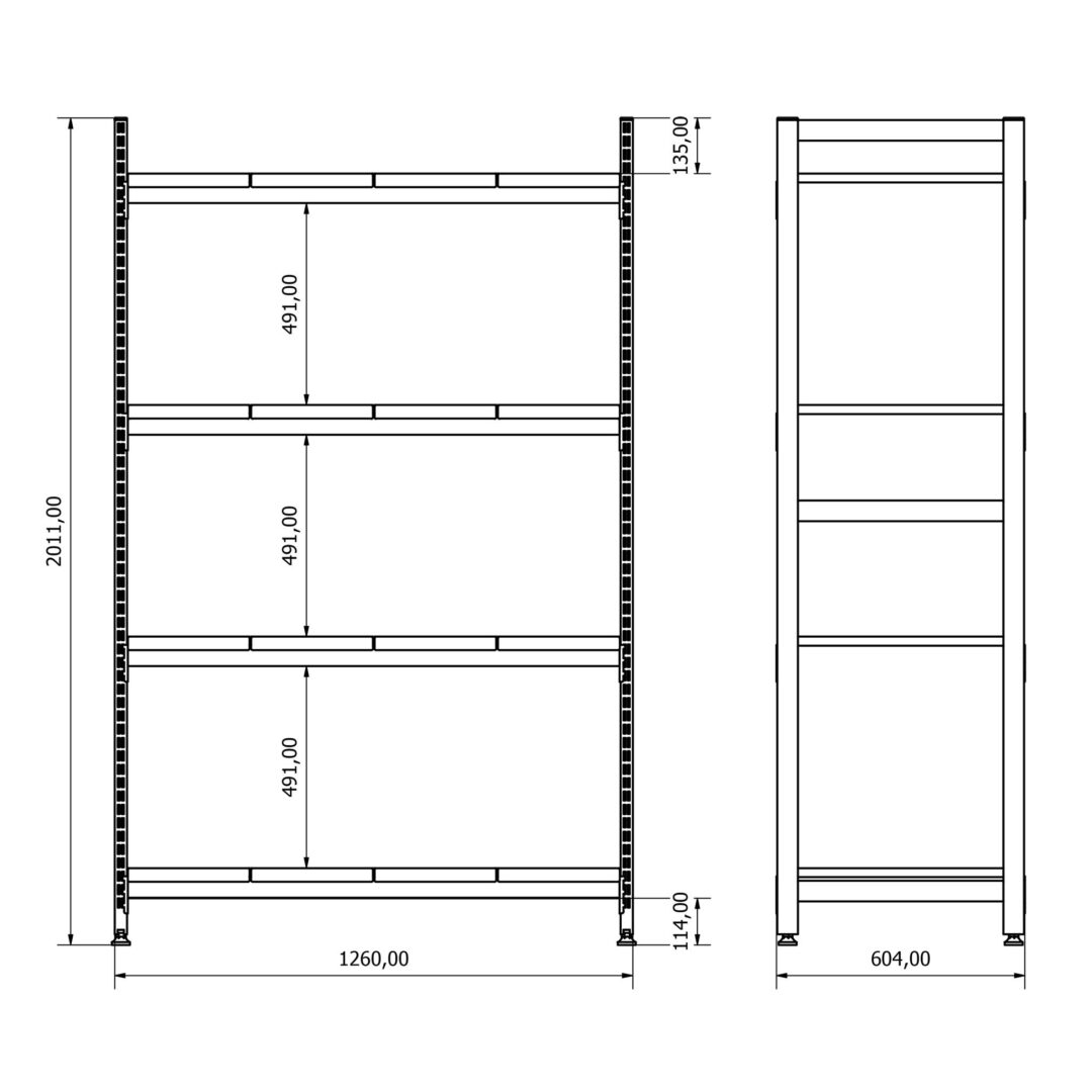 BD367002 çelik malzeme rafı