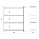 BD367003 çelik malzeme rafı