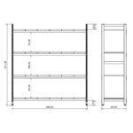 BD367004 çelik malzeme rafı