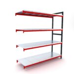 BD367004 çelik malzeme rafı ek modülü