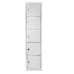 5 gözlü öğrenci ve öğretmen dolabı gri renk