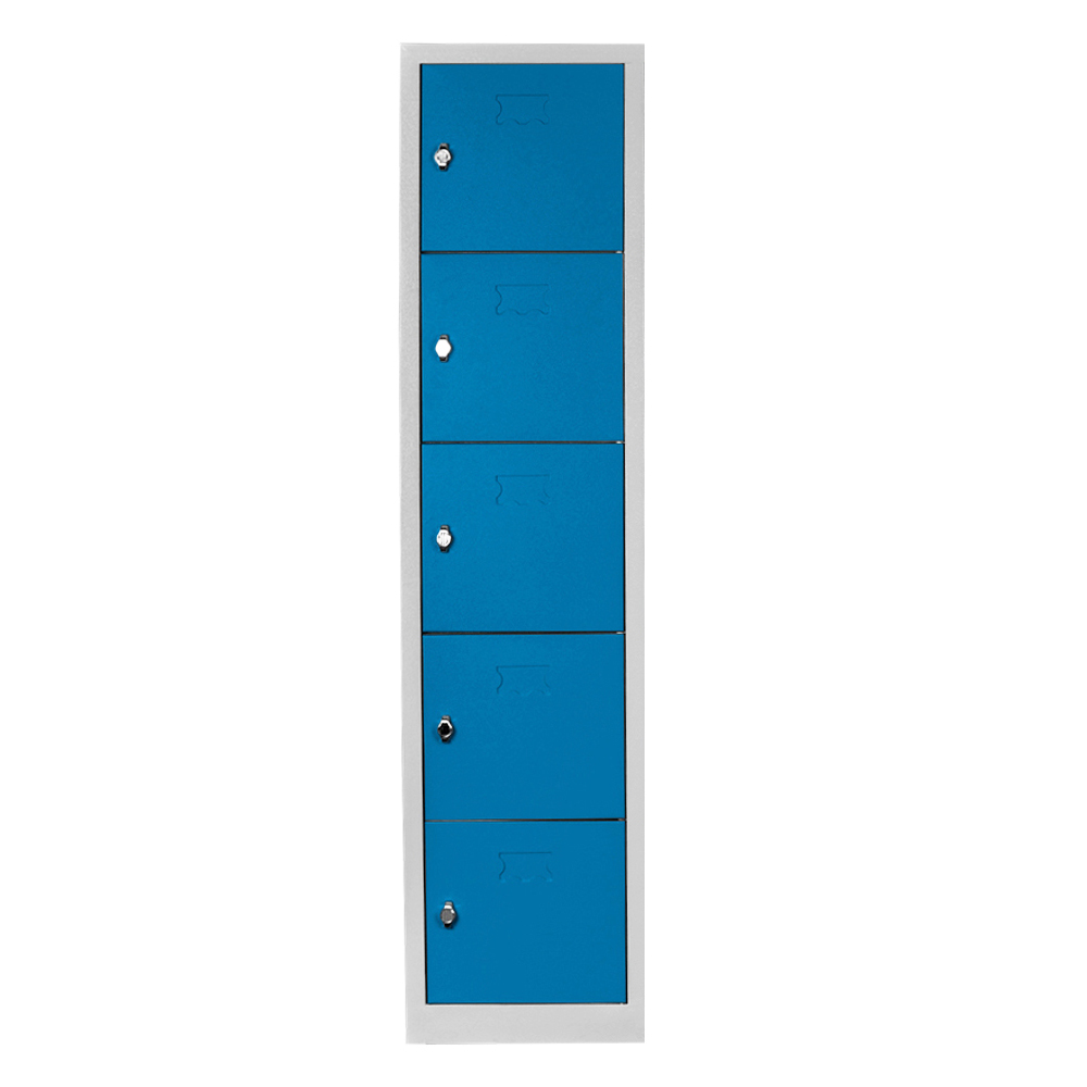 Student and teacher cabinet with 5 eyes gray blue color