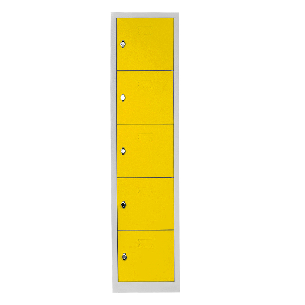 Student and teacher cabinet with 5 eyes gray yellow color