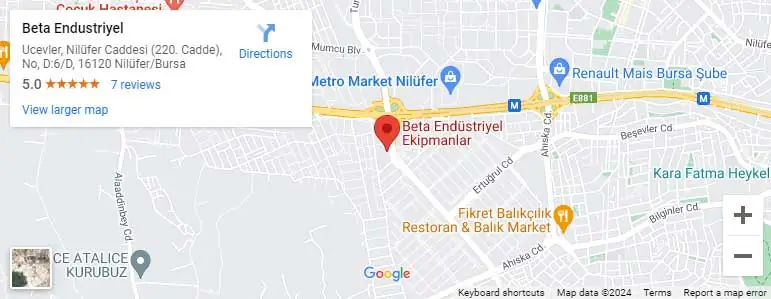 Beta Endüstriyel Google Harita