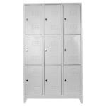 dokuzlu personel soyunma dolabı gri renk
