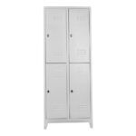 dörtlü personel soyunma dolabı gri renk