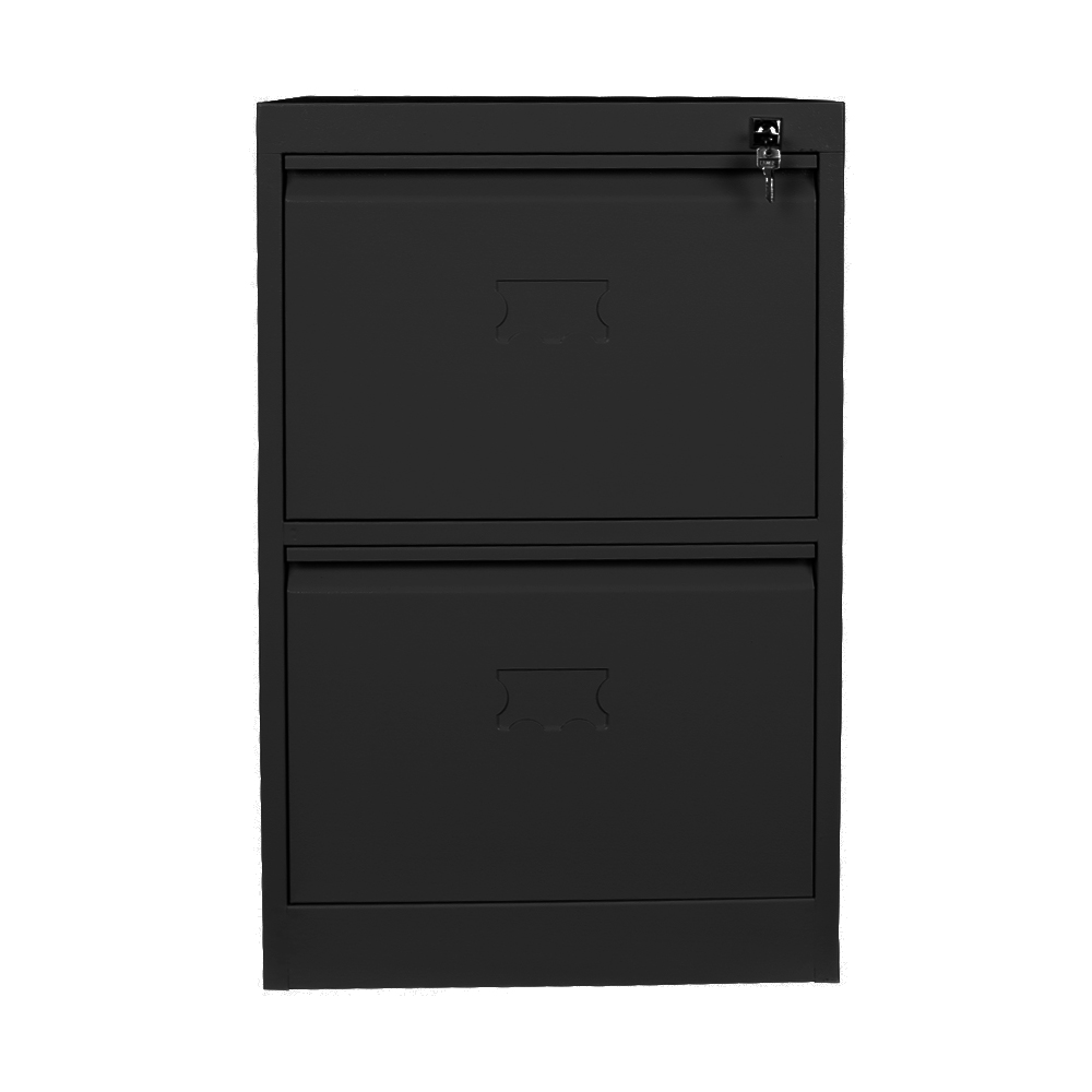 double folder cabinet black color