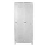 İkili personel soyunma dolabı gri renk
