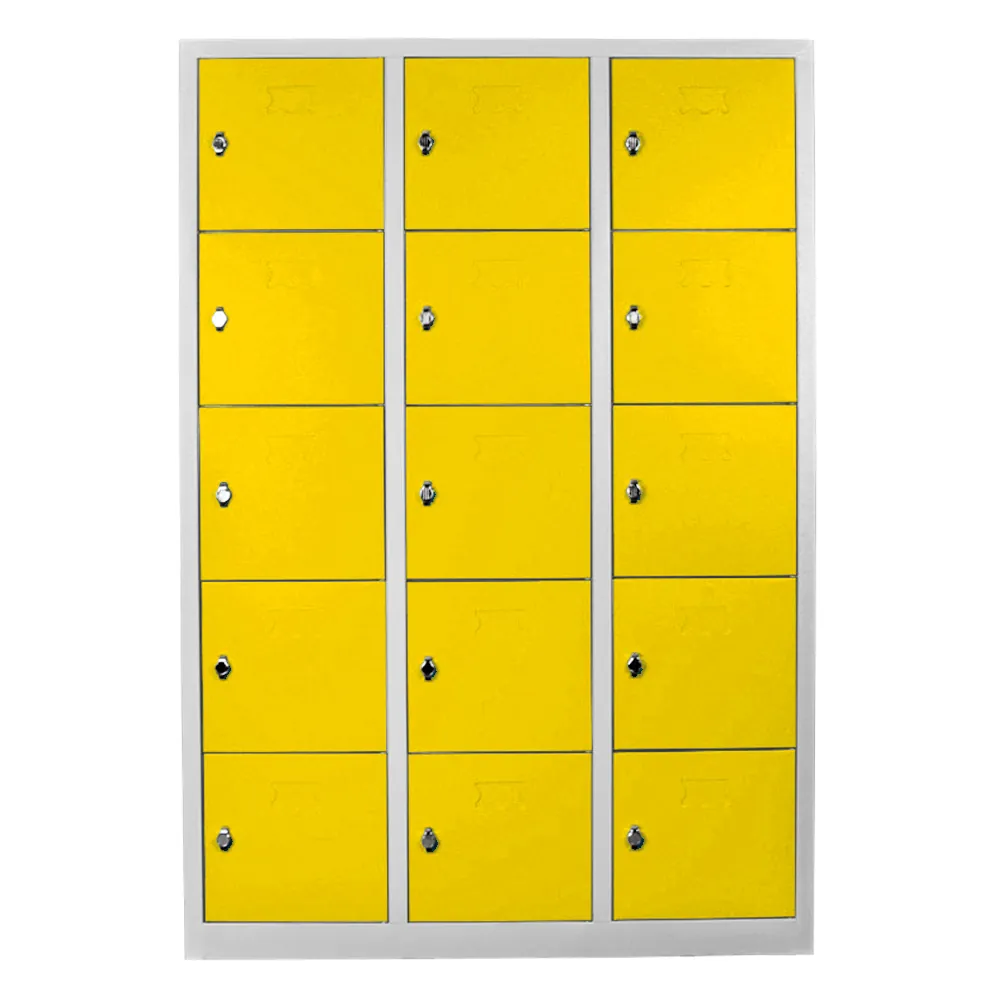 15-eyed student and teacher cabinet gray yellow color