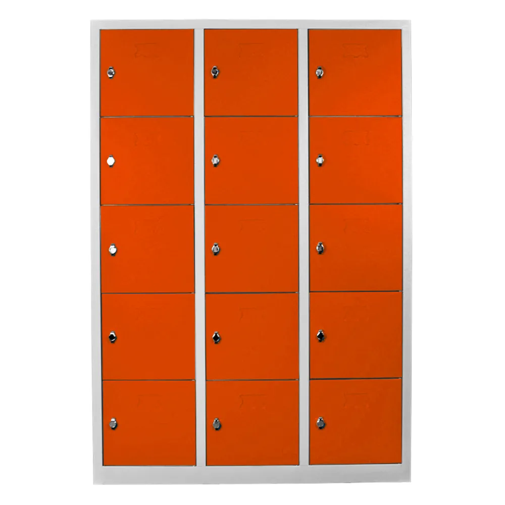 Student and teacher cabinet with 15 eyes gray orange color