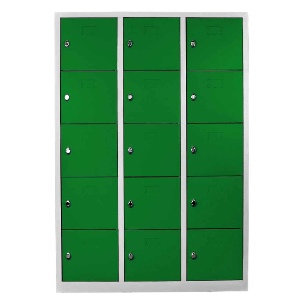 Student and teacher cabinet with 15 eyes gray green color