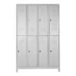 sekizli personel soyunma dolabı gri renk