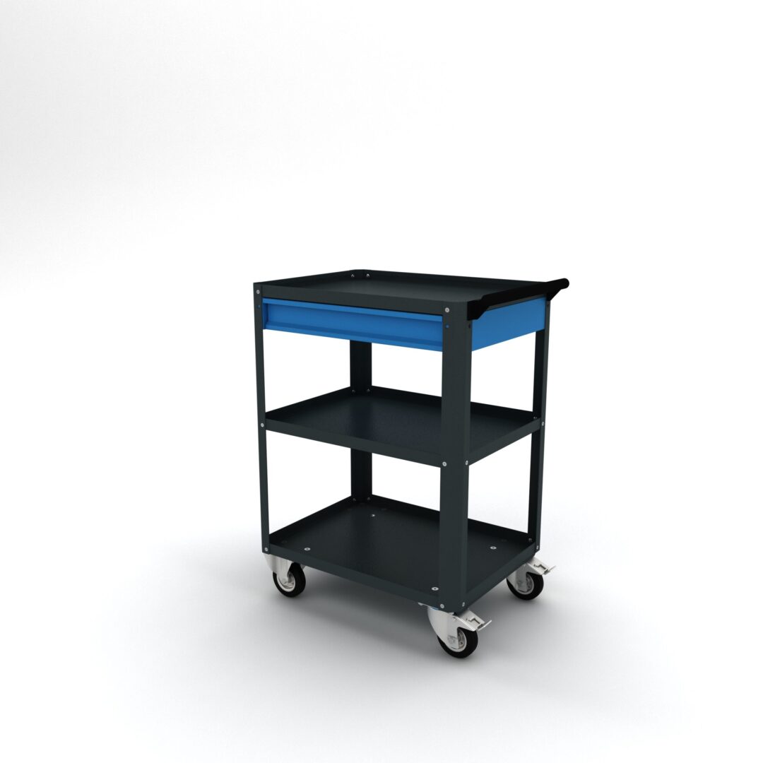 cargo trolley with 4 wheels and drawers