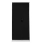 Temizlik dolabı gri siyah