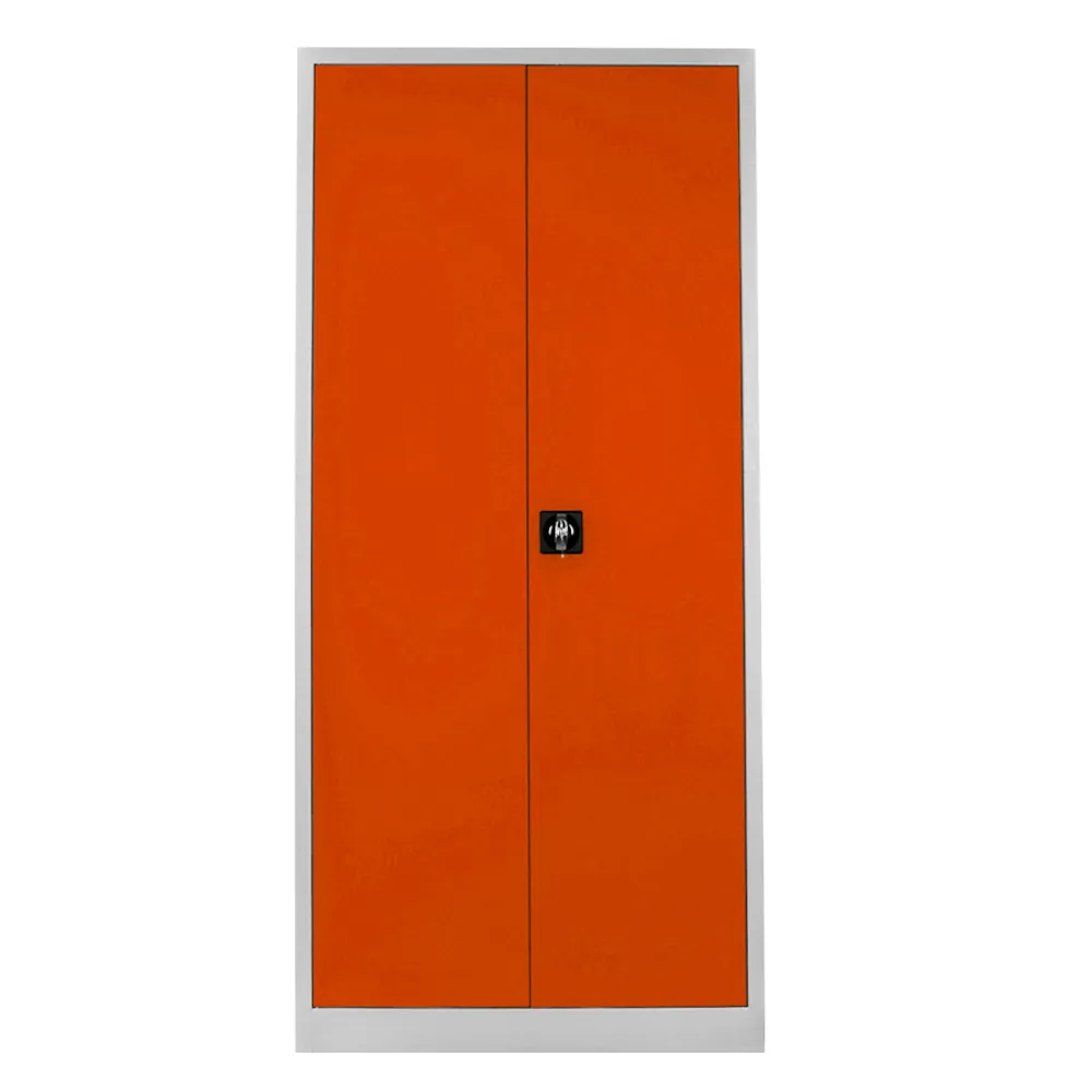 Cleaning cabinet gray orange